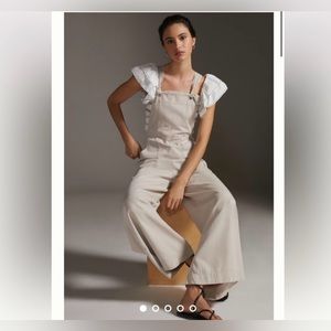 Worn once Anthropologie oversized overalls